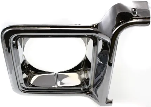 Miniatura 3 de Para puerta de faros delanteros Chevy K10 1975 1976 1977 lado del conductor Redondo Cromo y plateado oscuro pintado GM2512134 376627