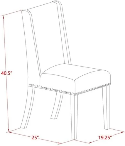 Miniatura 6 de East West Furniture SHFL3-WHI-01 Juego de mesa de comedor de 3 piezas contiene una mesa de cocina redonda con pedestal y 2 sillas de comedor Parson