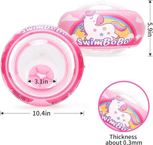 Miniatura 2 de Flotadores suaves para niños pequeños, flotadores inflables para aprender a nadar y flotadores de brazos, accesorios de piscina para niños de 3 a 6