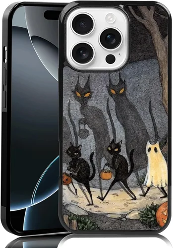 Miniatura 12 de Elegante funda de teléfono con diseño de gato Marie compatible con iPhone 11, funda de encaje dorado para iPhone, a prueba de golpes, rosa fucsia