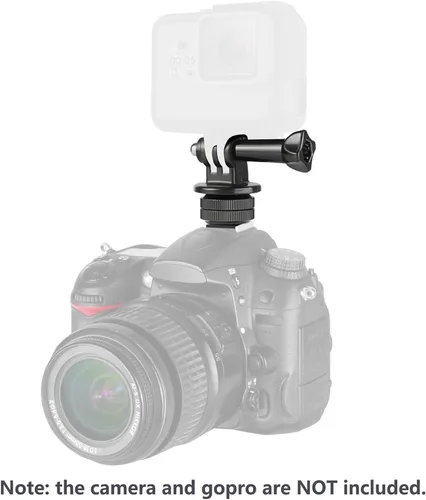 Miniatura 8 de NEEWER Soporte para teléfono/adaptador de montaje de zapata caliente, soporte de cámara de acción compatible con GoPro Hero 12 11 10 9 8 7 6 5 DJI
