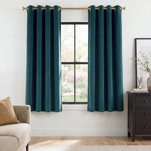Miniatura 42 de StangH Cortinas de Terciopelo Grueso Sólido - Juego de Tratamiento de Ventanas con Oscurecimiento Moderado para Dormitorio, Cortinas/Cortinajes