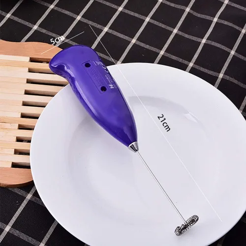 Miniatura 6 de Ochine Batidor eléctrico de huevos Mezclador de mano, mini espumador de leche, batidor de acero inoxidable, herramientas de cocina, mini mezclador