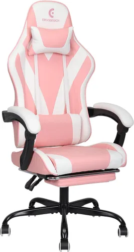 Miniatura 9 de Silla de juegos con reposabrazos y reposapiés Linkage, silla de videojuegos de respaldo alto, color negro