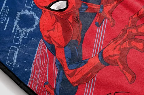Miniatura 3 de Jay Franco Marvel Spiderman Wall Walk - Manta que mide 46 x 60 pulgadas, ropa de cama para niños, vellón súper suave resistente a la decoloración