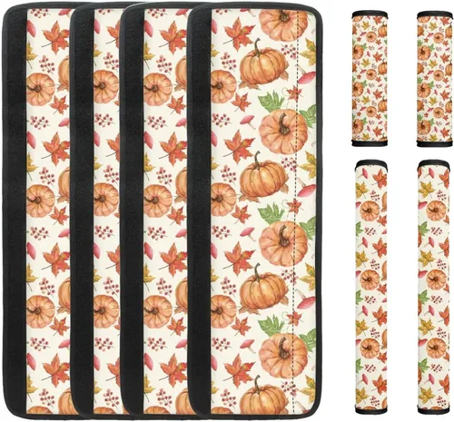 Miniatura 10 de DISNIMO Fundas para manija de puerta de refrigerador con calabaza otoñal, 8 piezas Kithchen para nevera, microondas, horno, lavavajillas, protector