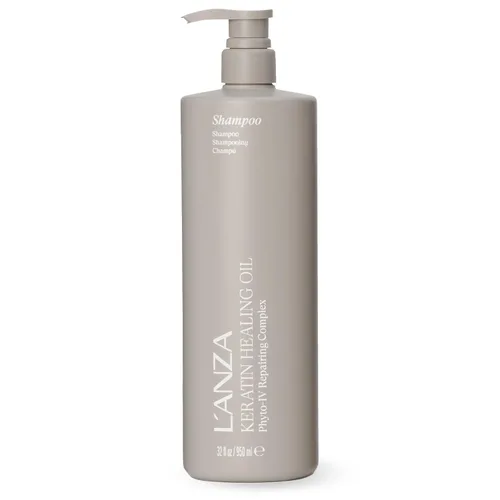 Miniatura 10 de L'ANZA Champú lustroso con aceite curativo de queratina para cabello seco dañado, champú hidratante nutre y aumenta el brillo y la fuerza