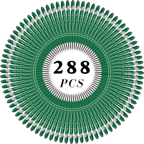 Miniatura 32 de Bolígrafos personalizados a granel con punta de lápiz capacitivo, 12 bolígrafos personalizados con logotipo de mensaje con nombre, bolígrafos