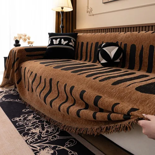 Miniatura 51 de VClife Fundas de sofá bohemio de felpilla para sofá seccional, fundas de sofá suaves y antideslizantes para sofá de 2 cojines, protector de muebles