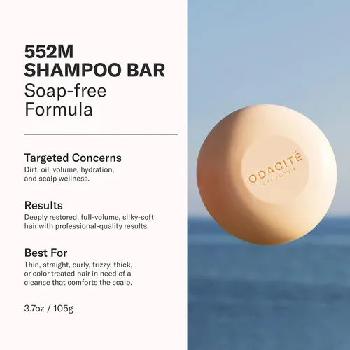 Miniatura 2 de Odacité Shampoo Bar – Champú sólido sin sulfato de argán y coco para todo tipo de cabello, cabello rizado y teñido – Hidratante, sin plástico
