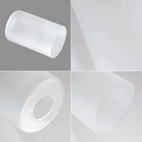 Miniatura 8 de Paquete de 8 pantallas de vidrio esmerilado blanco de repuesto, 5.9 pulgadas de altura, 3.9 pulgadas de diámetro, adaptador de 1.65 pulgadas, Vidrio