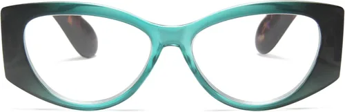 Miniatura 5 de 2SeeLife Paquete de 3 lentes de lectura tipo ojo de gato de gran tamaño para mujer, ajuste medio ancho, marco duradero y resistente, lectores de ojo