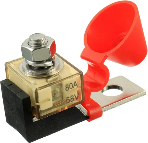 Miniatura 14 de Bloque de Fusibles de Terminal MRBF de 60 AMP Portafusibles de Bloque Terminal de Un Perno 5/16" (M8) Compacto Fusible de Batería Calificado 60A