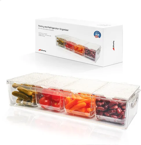 Miniatura 13 de Pikanty - Servidor de condimentos con 3 recipientes extraíbles y tapas, ideal para fiestas, barbacoas y pícnics, apto para lavavajillas y fabricado