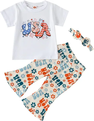 Miniatura 20 de Conjunto de sudadera con cuello redondo y estampado de pastel de calabaza para niña, camiseta y pantalones acampanados
