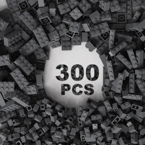 Miniatura 7 de 300 piezas de bloques de construcción clásicos, bloques rojos a granel, compatibles con Lego y piezas de las principales marcas, juguetes creativos