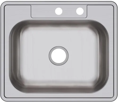 Miniatura 28 de Elkay D12522 Dayton Fregadero de Cocina de Acero Inoxidable de 25" de Empotrar de Una Sola Cubeta - 1 Orificio para Grifo