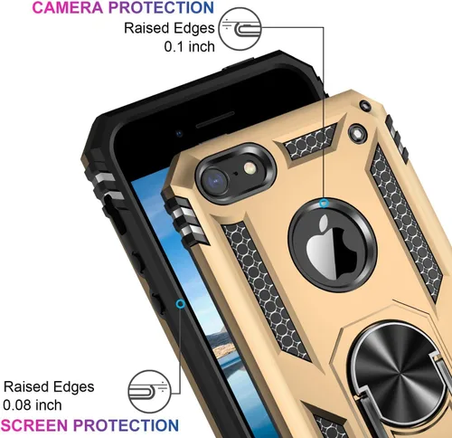 Miniatura 149 de Jeylly Funda para iPhone SE/Funda para iPhone 5S, Exterior de Plástico Duro que Absorbe Golpes + Interior de Silicona de Goma Defensor contra