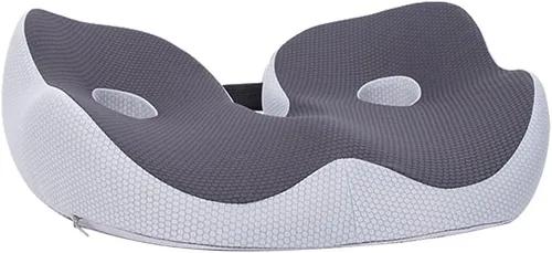 Miniatura 9 de Cojín de asiento de espuma viscoelástica transpirable para el dolor de espalda, coxis, silla ortopédica de oficina, silla de ruedas, soporte