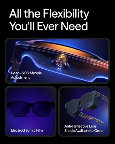 Miniatura 4 de VITURE Lentes Luma XR: pantalla ultra nítida de 146 pulgadas y 1200p, 1000 nits, 50° FOV, ajustes de atenuación, conexión USB-C para iPhone