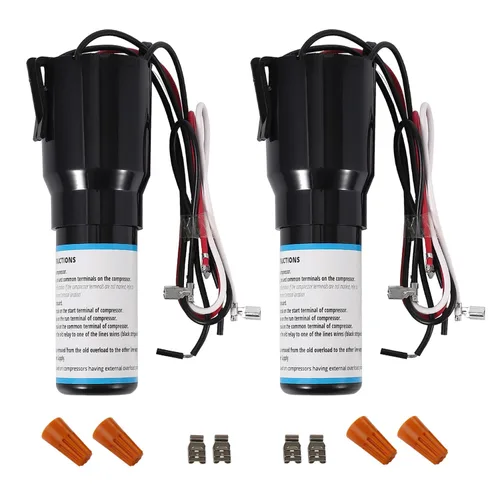 Condensador de arranque duro RCO410 3 en 1 de Seentech - Compatible con refrigeradores y congeladores 1/4-1/3 H.P. 115VAC - Modelo Repalces: