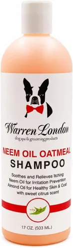 Miniatura 5 de Warren London Champú de avena para perros, alivio calmante para piel con picazón, escamosa, seca y sensible, impregnado con vitaminas y aceite