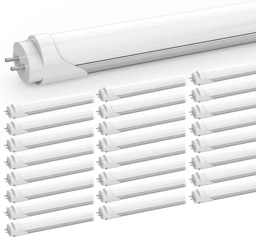 Miniatura 10 de CNSUNWAY - Paquete de 10 tubos de luces LED T8 de 4 pies, 18 W, 2400 lúmenes, 6000 K, alimentación de extremo simple o doble, Plug and Play
