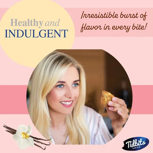 Miniatura 3 de Tidbits Snacks To Go Macarrones de vainilla – 5.25 oz. Tamaño familiar, bocadillos gourmet sin gluten, deliciosas galletas veganas sin lácteos