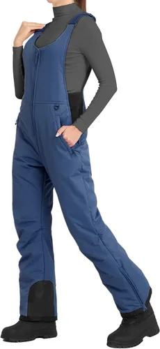 Miniatura 2 de Sportneer Pantalones de nieve para mujer, pantalones de esquí con aislamiento esencial para mujer, overol para esquí y snowboard