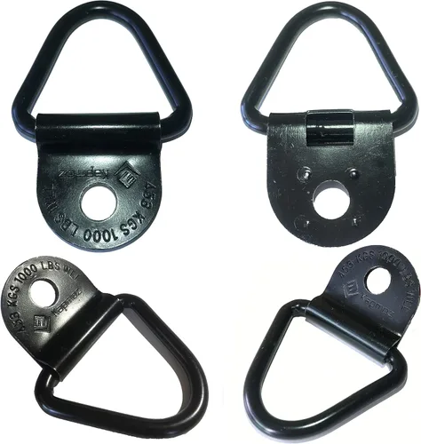 Miniatura 6 de Anclajes de amarre para caja de camión resistente, anillos de enganche para remolques, perno de carga en anillo en V, accesorios de riel