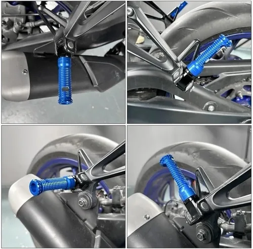 Miniatura 3 de Motorcycle Foot Pegs Rest Motorcycle Passenger Pedal Rear Footrest Foot Peg for MT 07 09 for Tracer 700 900 XSR 03 10 FZ 8 6 FZ1 YZF R3