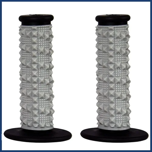 Miniatura 5 de SCAR Single Density Half Waffle Soft Compound Motorcycle Hand Grips Motocross Dirtbike MX Enduro Supermoto Handlebar Grip