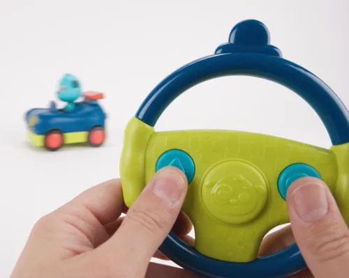 Miniatura 8 de B. toys Coche de control remoto para niños pequeños, niños - Control remoto con 2 botones grandes - Vehículo RC rápido con sonidos divertidos - Más
