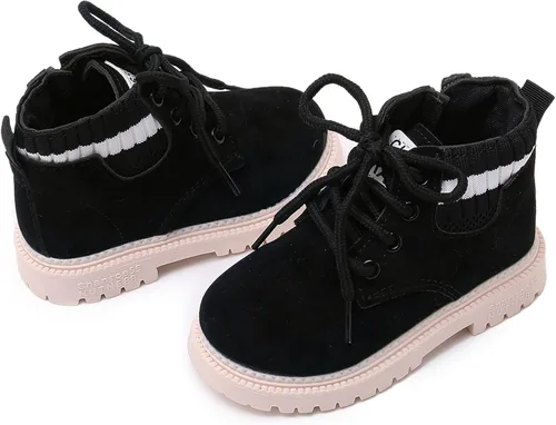 Miniatura 6 de myppgg Botas cortas para niños y niñas para exteriores impermeables para senderismo tobillos antideslizantes botas de nieve para bebés
