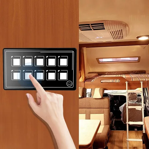 Miniatura 8 de Panel de interruptor de control, panel de interruptor de control de membrana universal 10P, control de aplicación Bluetooth con módulo