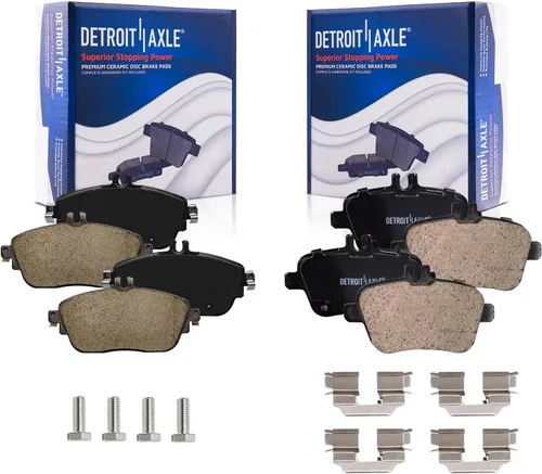 Miniatura 38 de Detroit Axle - Zapatas de freno traseras para Chrysler PT Cruiser 04-09, reemplazo de zapatas de freno semimetálicas 2004 2005 2006 2007 2008 2009