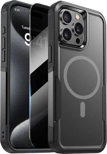 Miniatura 71 de Diaclara Funda diseñada para iPhone 12 Pro Max, [con protector de pantalla de privacidad] [antiespía] [protección contra caídas de grado militar]