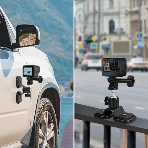 Miniatura 4 de Soporte magnético para cámara para GoPro Hero 13/12/11/10/9/8/7/6, Insta360 X4/X3/Ace/Ace Pro, DJI Action5/4/3/2, Akaso, fuerte soporte magnético
