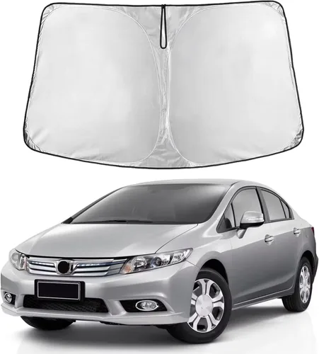 Miniatura 127 de Econour Parasol para parabrisas compatible con Honda Civic 2016-2021, protector de parasol plegable para ventana, bloquea los rayos UV y mantiene tu