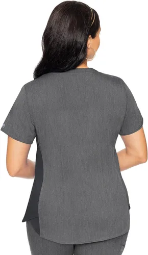 Miniatura 2 de Med Couture Touch - camisa de uniforme médico con cuello en V para mujer