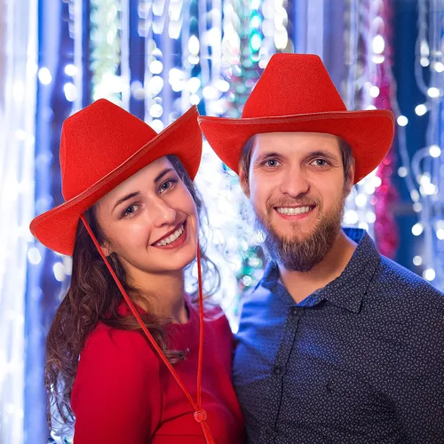 Miniatura 5 de 9 piezas de sombrero de vaquero para adultos con bandana de vaquero y lentes para disfraz occidental, accesorio de vestir para hombres y mujeres