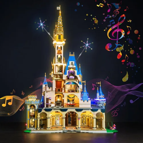 Miniatura 2 de LocoLee Kit de luz LED compatible con LEGO Castle, versión musical mejorada, juego de iluminación creativa, accesorios compatibles con LEGO Ideas