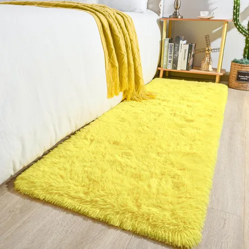 Miniatura 30 de Keeko Alfombras Esponjosas para Sala de Estar y Dormitorio, Alfombra Suave de Felpa para Junto a la Cama, Alfombra Grande Moderna para Interiores