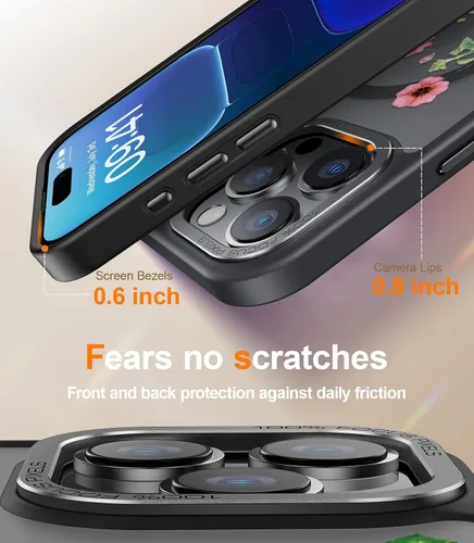 Miniatura 224 de Goodon para iPhone 15 Pro Max con protector de pantalla de privacidad, compatible con Magsafe, funda translúcida mate a prueba de golpes - Linda