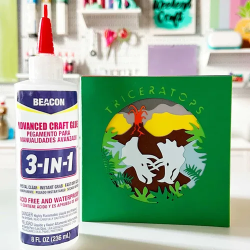 Miniatura 3 de BEACON Pegamento avanzado 3 en 1 para manualidades, secado rápido, adhesivo transparente para madera, cerámica, telas y más, 8 onzas
