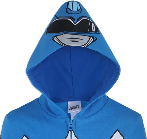 Miniatura 4 de Hasbro Power Rangers - Sudadera con capucha con cremallera para niños pequeños, azulrojo