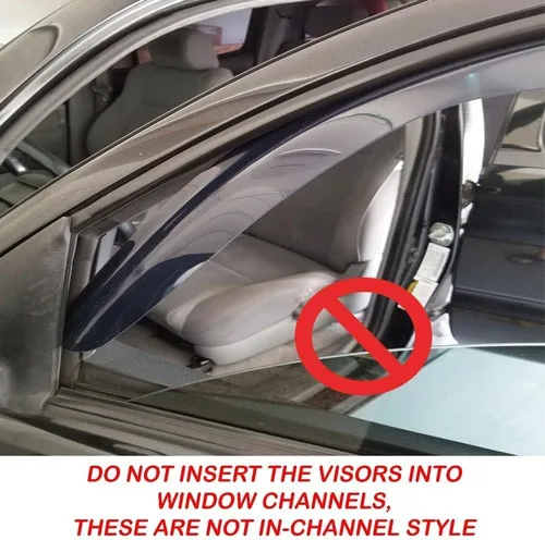 Miniatura 2 de Viseras de ventana de humo fuera del canal, deflectores, protectores de lluvia para BMW X3 F25 2011-2017
