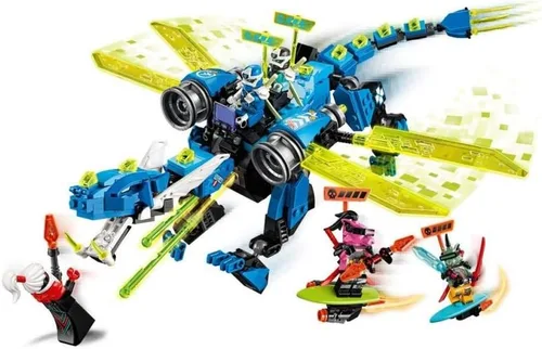 Miniatura 3 de LEGO NINJAGO Jay’s Cyber Dragon 71711 - Kit de construcción de juguete de acción de ninja (518 piezas)