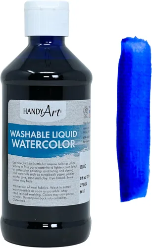 Handy Art Acuarela líquida lavable de 8 onzas, azul