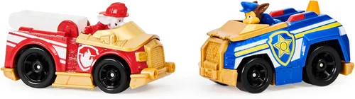Miniatura 9 de Paw Patrol Adventure Bay Lookout Tower Playset con 2 vehículos de metal fundido a escala 1:55 (Chase y Marshall): Twin Track Rescue Way, set de 25